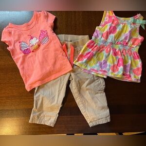 Circo | 3-piece summer outfit | baby girl 12 mo